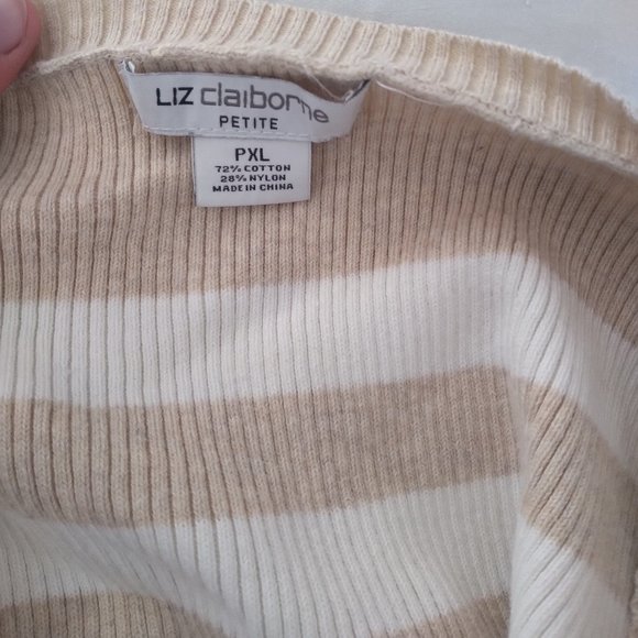 Liz Claiborne long sleeve sweater top - Picture 3 of 4